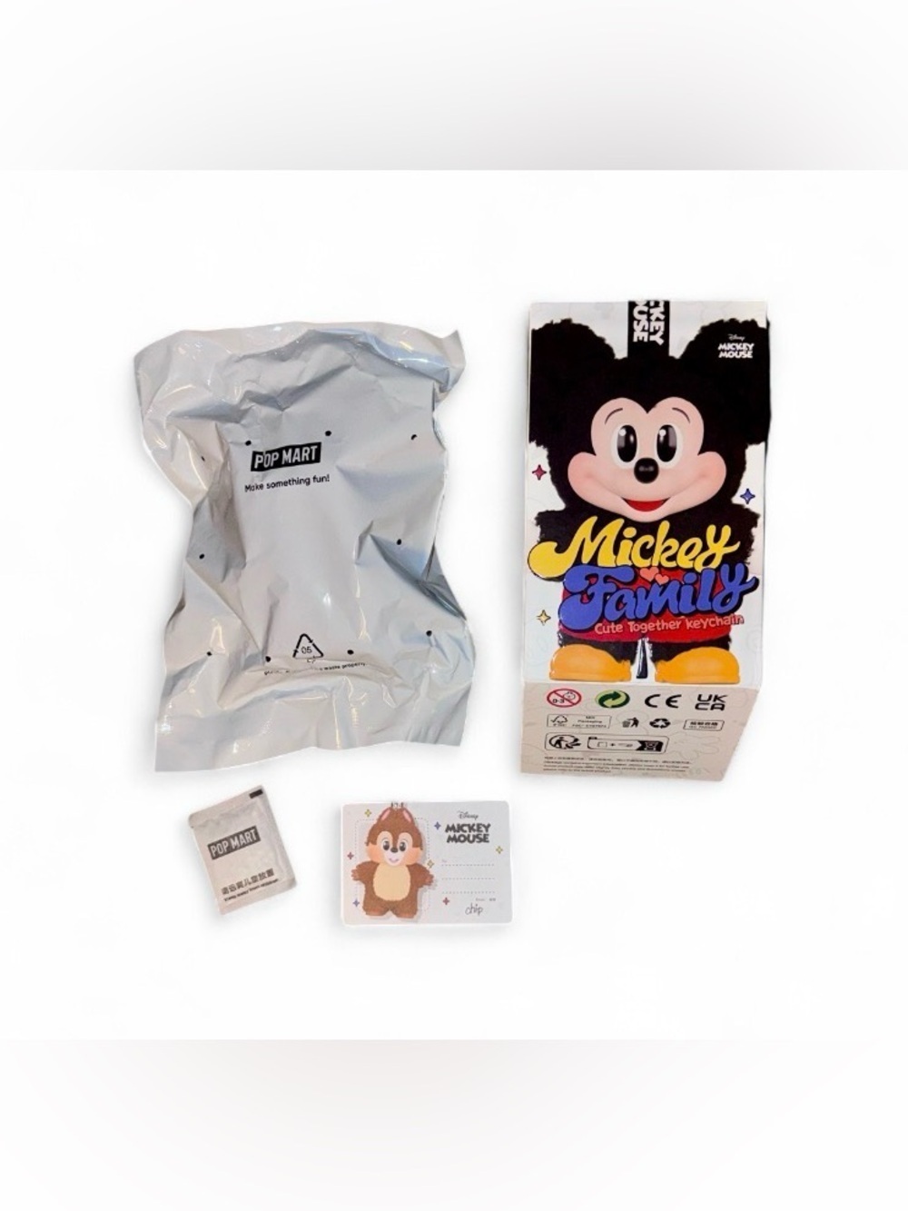 ✨ POP MART x Disney CHIP – Mickey Family “Cute Together” Keychain-CONFIRMED CHIP